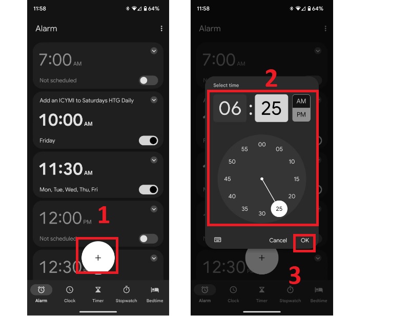 Cách thiết lập báo thức rung trên điện thoại Android