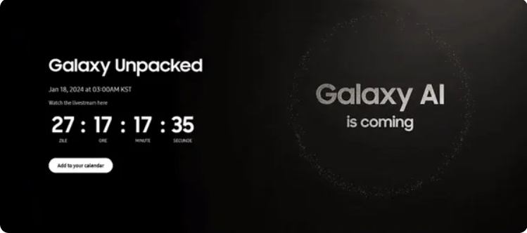 Hé lộ thời gian chính xác diễn ra sự kiện ra mắt dòng Galaxy S24