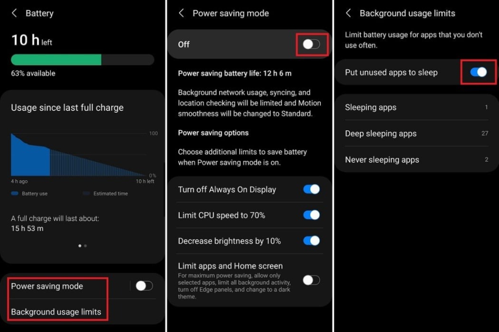 Disable putting unused apps to sleep