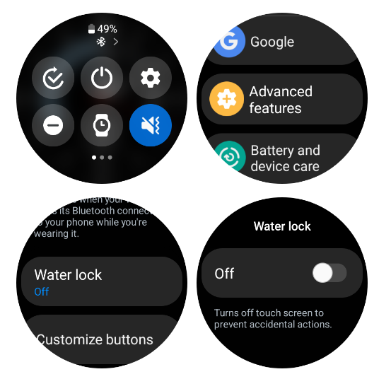 Cùng tìm hiểu về tính năng Water Lock trên Galaxy Watch của bạn
