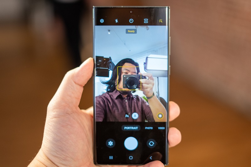 Thử chọn chế độ Chân dung