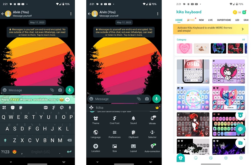Ứng dụng Kika Keyboard