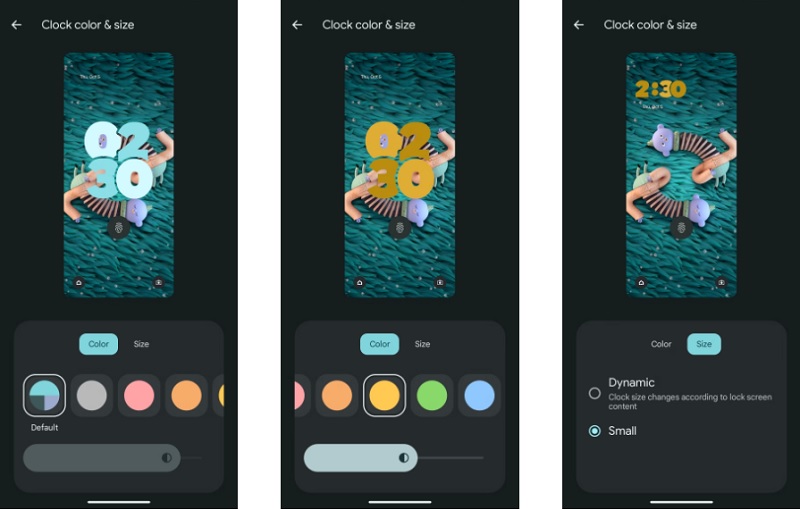 Tùy chọn kích thước màu sắc đồng hồ