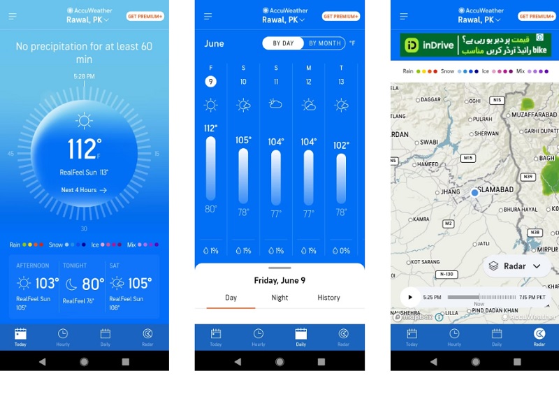 Ứng dụng thời tiết AccuWeather