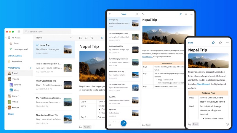 ​  ​  Ứng dụng UpNote