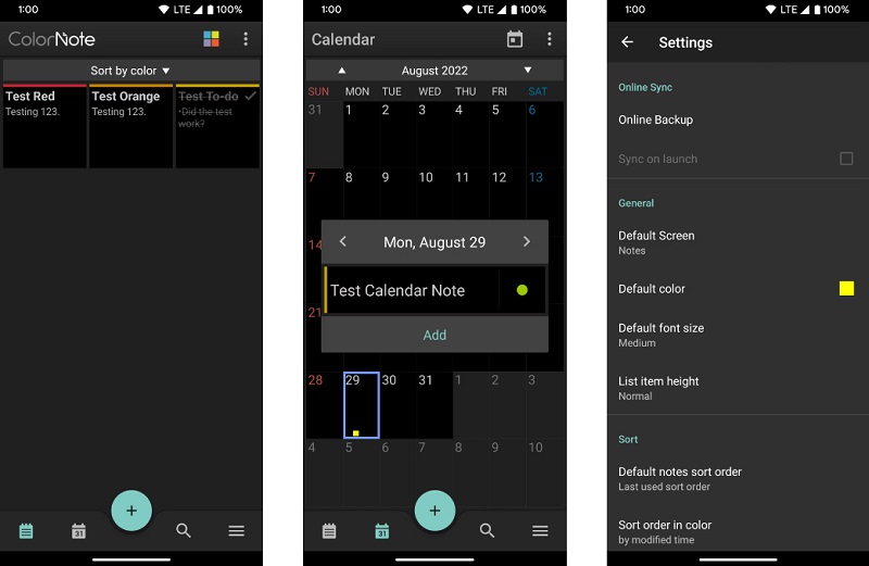 Ứng dụng ColorNote
