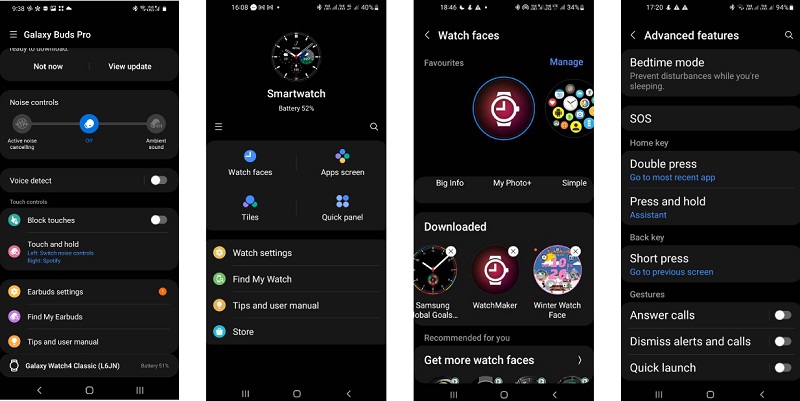 Ứng dụng Galaxy Wearable