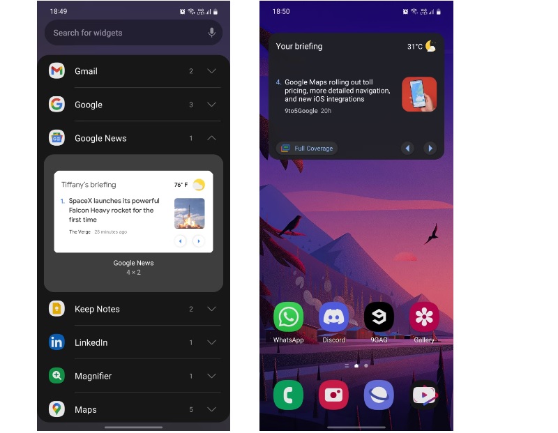 Tiện ích Google New