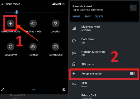 Dùng chế độ trên máy bay để thực hiện cuộc gọi bằng Wifi Calling
