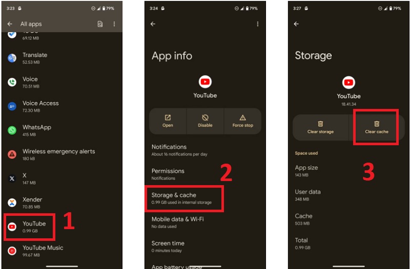 Cách xóa bộ nhớ đệm YouTube trên điện thoại Android