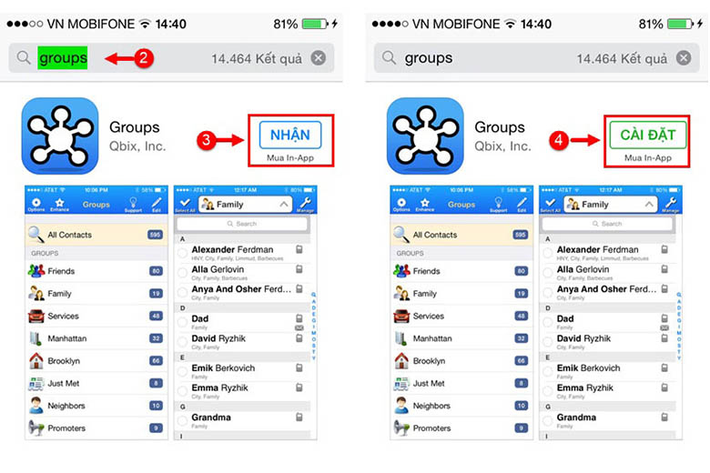 xóa danh bạ trên iPhone