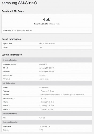 Xuất hiện điện thoại Samsung bí ẩn trên GeekBench chạy chipset Exynos 2300