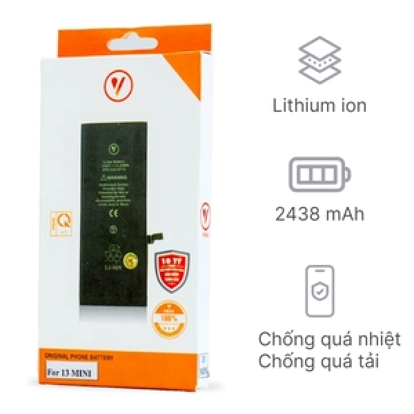 PV13M - Thay pin iPhone 13 Mini chính hãng Vmas