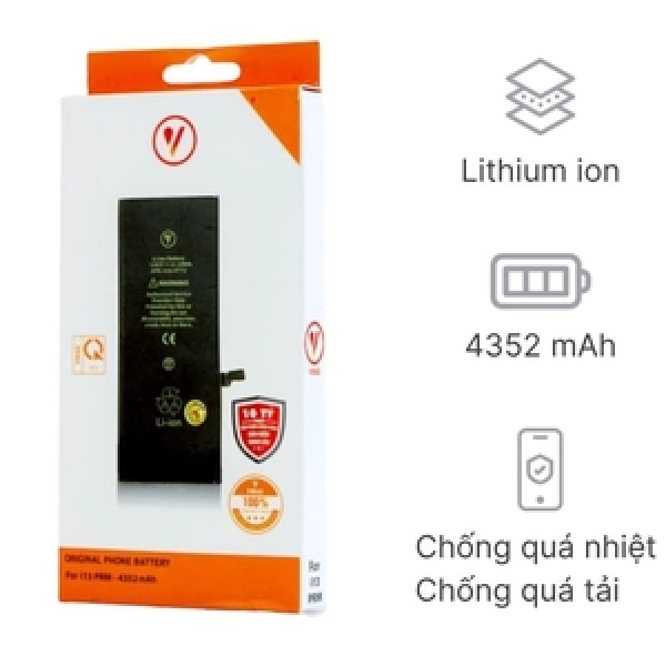 PV13PM - Thay pin iPhone 13 Promax chính hãng Vmas