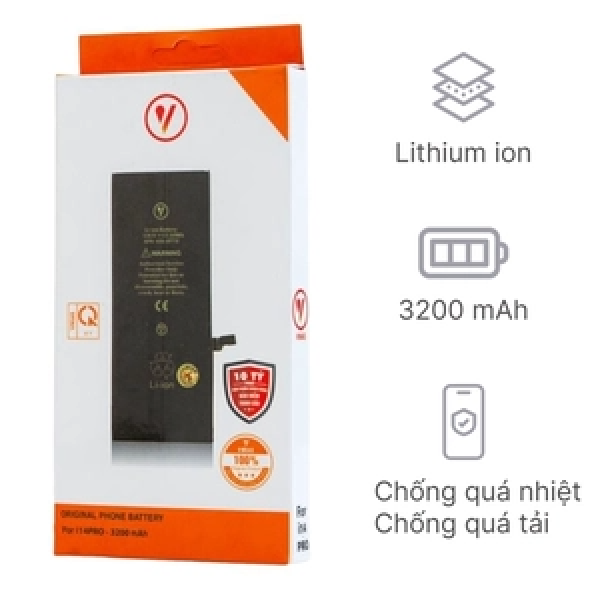 PV14PR - Thay pin iPhone 14 Pro chính hãng Vmas