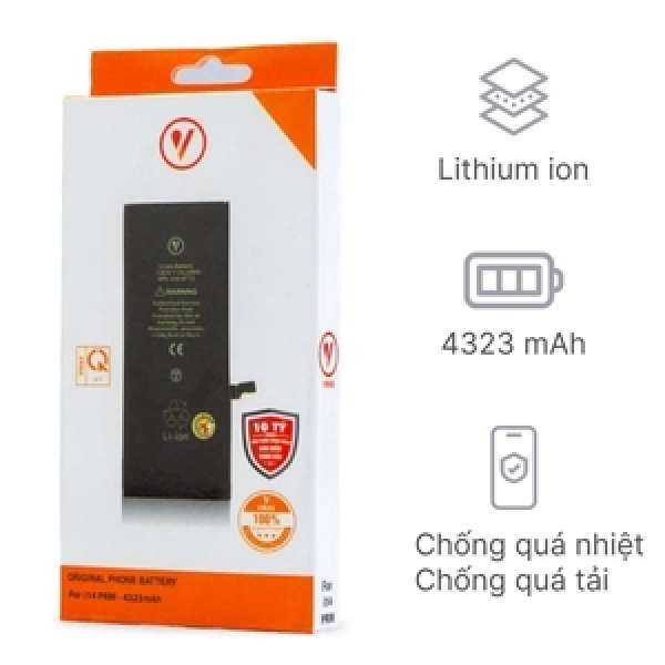 PV14PM - Thay pin iPhone 14 Promax chính hãng Vmas
